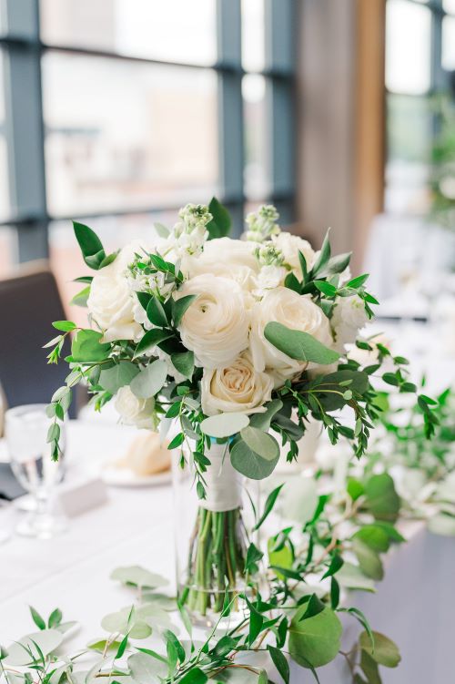 Bride's Bouquet on Head Table