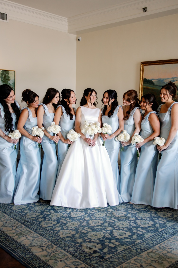 All white bouquets